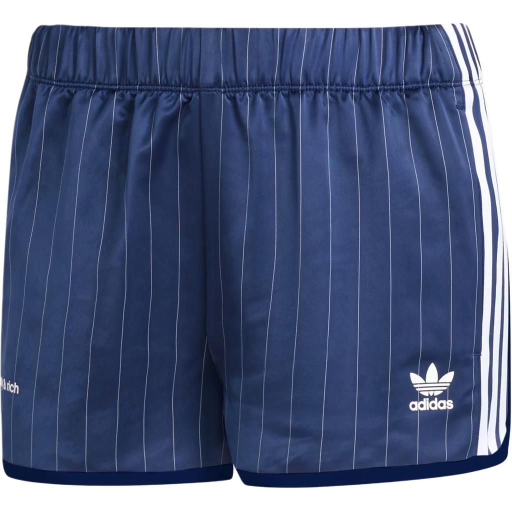 Adidas X Sporty & Rich Track Short Navy/White Women Streetwear JI9278