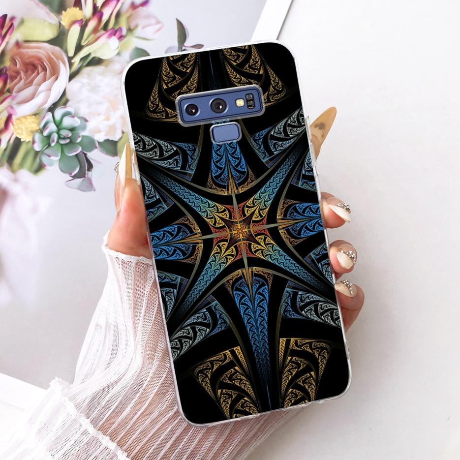 For Samsung Galaxy Note 9 Case SM-N960F Luxury Flower Butterfly Painted Cover Soft Slim Phone Case For Samsung Note 9 Note9 Bags