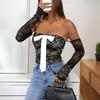 Сексуальные летние женские кружевные боди однотонные короткие рукава с вырезом-лодочкой колготки комбинезоны