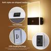 USB перезаряжаемые настенные светильники для дома, с датчиком движения в помещении, освещение для спальни, прикроватная лампа, коридор, лестница, декор, настенный светильник