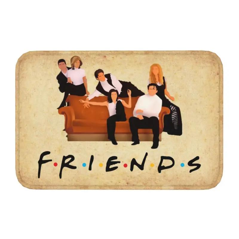 Funny TV Show Friends Collage Front Floor Door Entrance Mats Indoor Bathroom Kitchen Doormat Toilet Carpet Rug