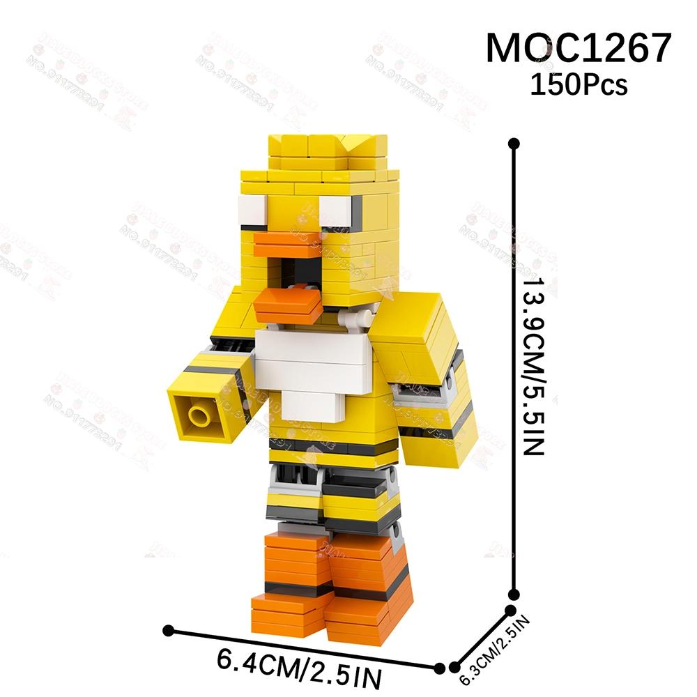 Персонажи игр ужасов MOC Строительные блоки Творческий Полуночный медведь Фигурки Украшения Модели Кирпичи Сборка Игрушки для детей
