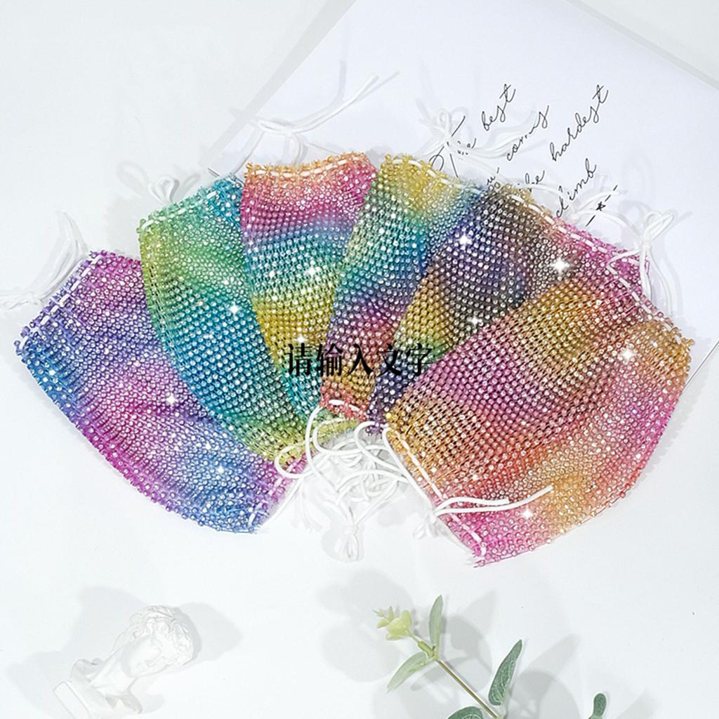 5 шт. блестящих кристальных блестящих масок для лица - сетчатая маска со стразами для женщин и девочек, идеально подходит для ночных клубов и вечеринок