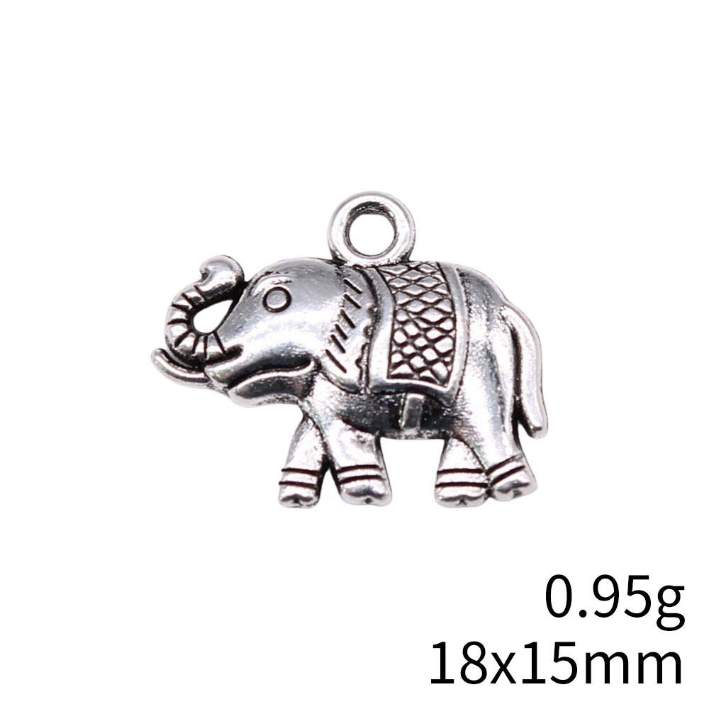 Рождественские украшения Шарм Итальянский браслет Маленькие шармы в виде слонов Подвеска Сувенирные подвески для изготовления ювелирных изделий
