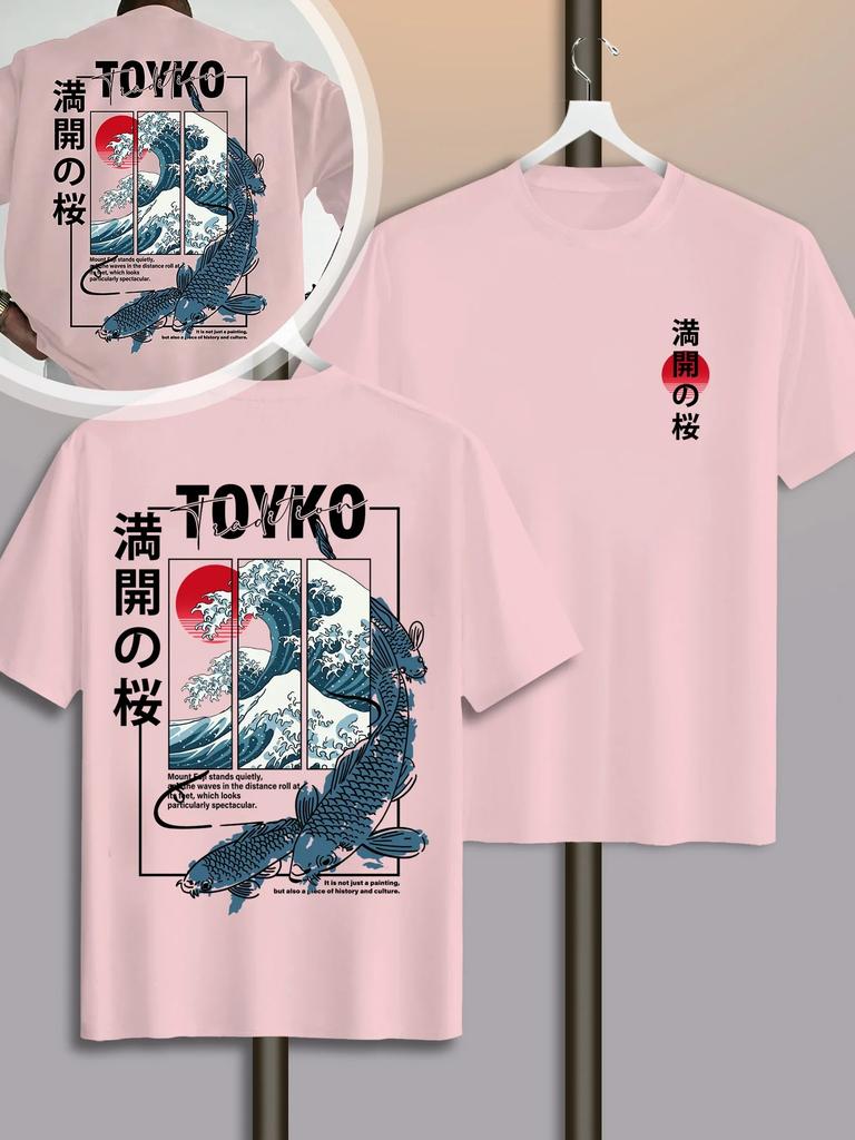 New Japanesestyle Trendy Pattern 3d Sports Breatha Quickdry Unisex Largesized Tshirt Outdoor Leisure Y2k Parentchild Clothing