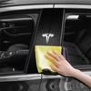 Car Sticker Tesla 2pcs Car Stickers B-Pillar Center Column Decoration Cover Decals Car Accessories For Tesla Model 3 Roadster Mo