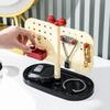 Adjustable Perforated Board Storage Rack DIY Pegboard Organizer  Cosmetics Storage