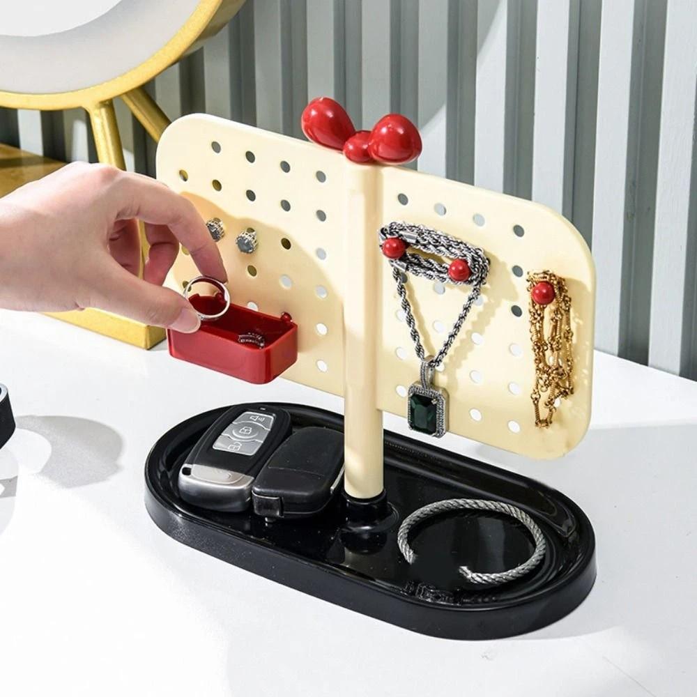 Adjustable Perforated Board Storage Rack DIY Pegboard Organizer Cosmetics Storage