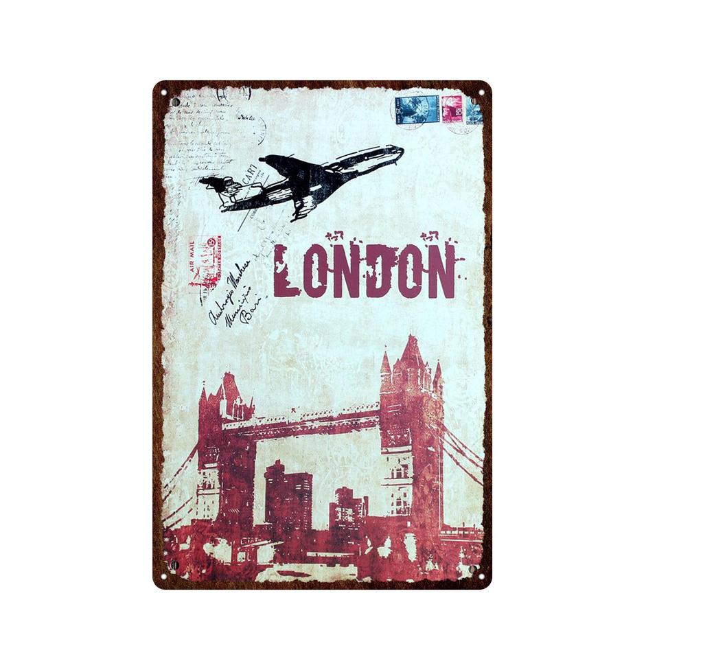 Гавайи Вайкики Приморский Пейзаж Металлическая Оловянная Вывеска Известный Туристический Город Ретро Серфинг/Декоративная Налет Для Автомобиля Железная Живопись 20*30 см