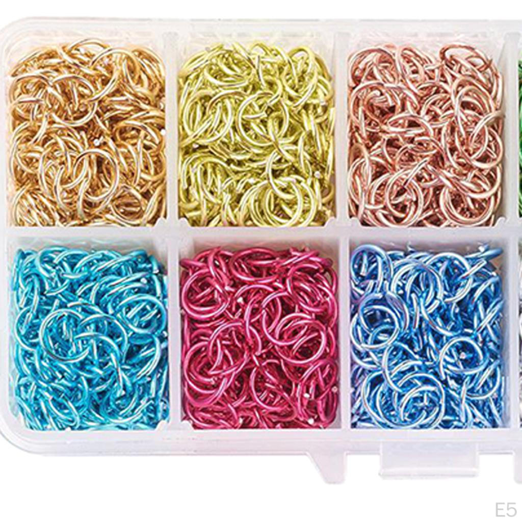 (About 5050pcs 1340Pcs) Open Jump Rings Conectors for Keychain Jewelry Making Accessories,