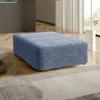 Microfibra Collection Ottoman Cover Stool Cover Pouf Slipcover Stretch Furniture Protector Soft Polyester Fabric Slipcover