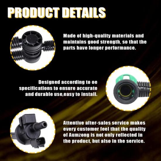 Vapor Canister Purge Solenoid Valve Black For 2015- Ford EDGE CU5A-9G866-AA