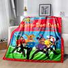 The Wiggles Flannel Blanket Soft Warm All-Season Throw, Design for Camping, Car Travel, Hiking Sofa, Bed, Office Perfect Gift for Parties