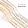 6 Grids/box Pearl Gem Studs Chain Nail Art Ornament Nail Accessories Nail Art Decoration