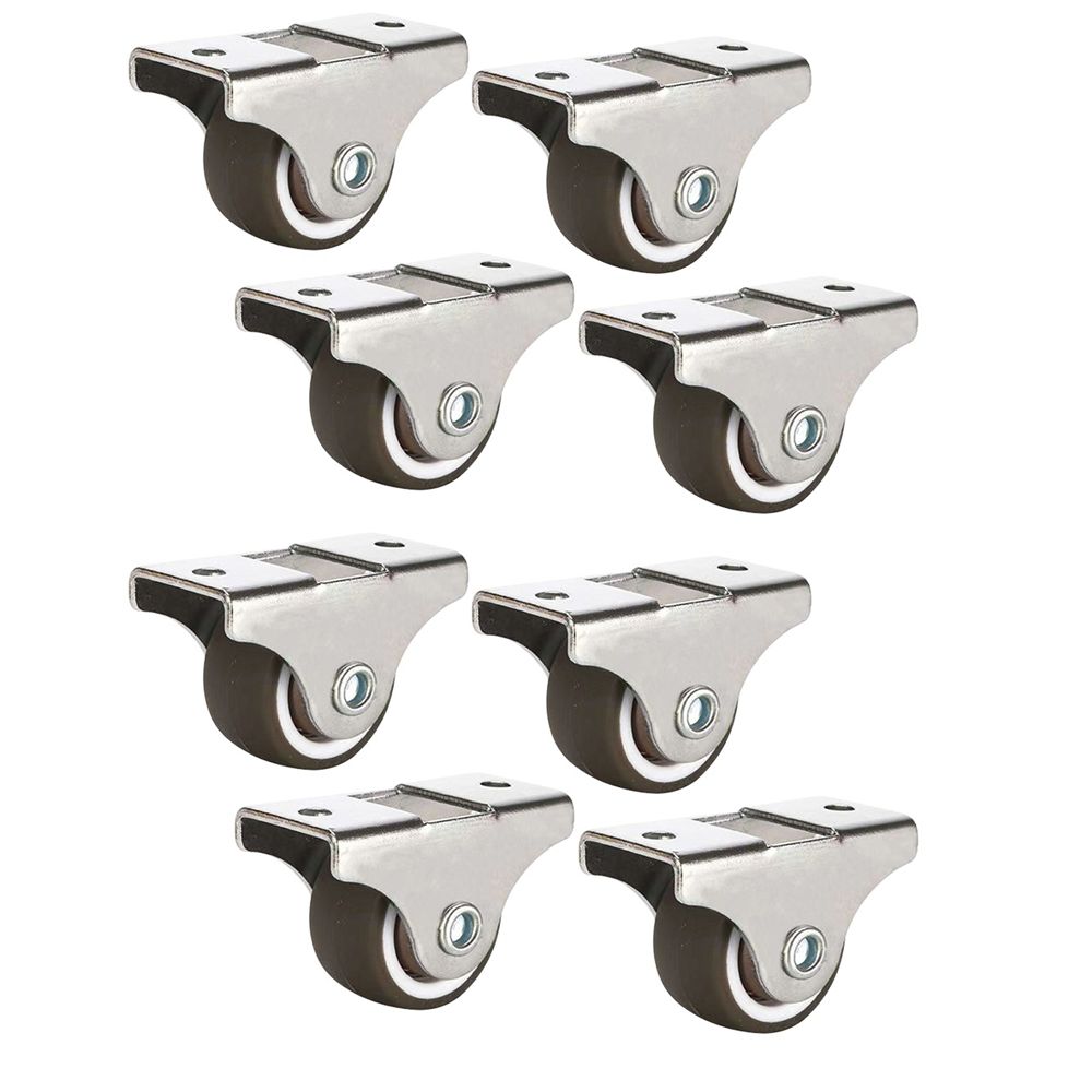 8 шт. мебельная фурнитура резиновые ролики для стульев тележка ящик мини жесткие маленькие мебельные ролики мини бесшумные инструменты