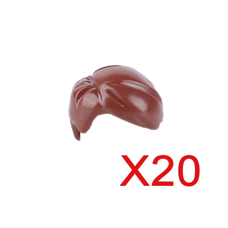 MOC Городские строительные блоки Части тела фигурок Креативные аксессуары Длинные волосы Коричневые Черные Золотые Мини-кирпичики Совместимая игрушка Подарок k030