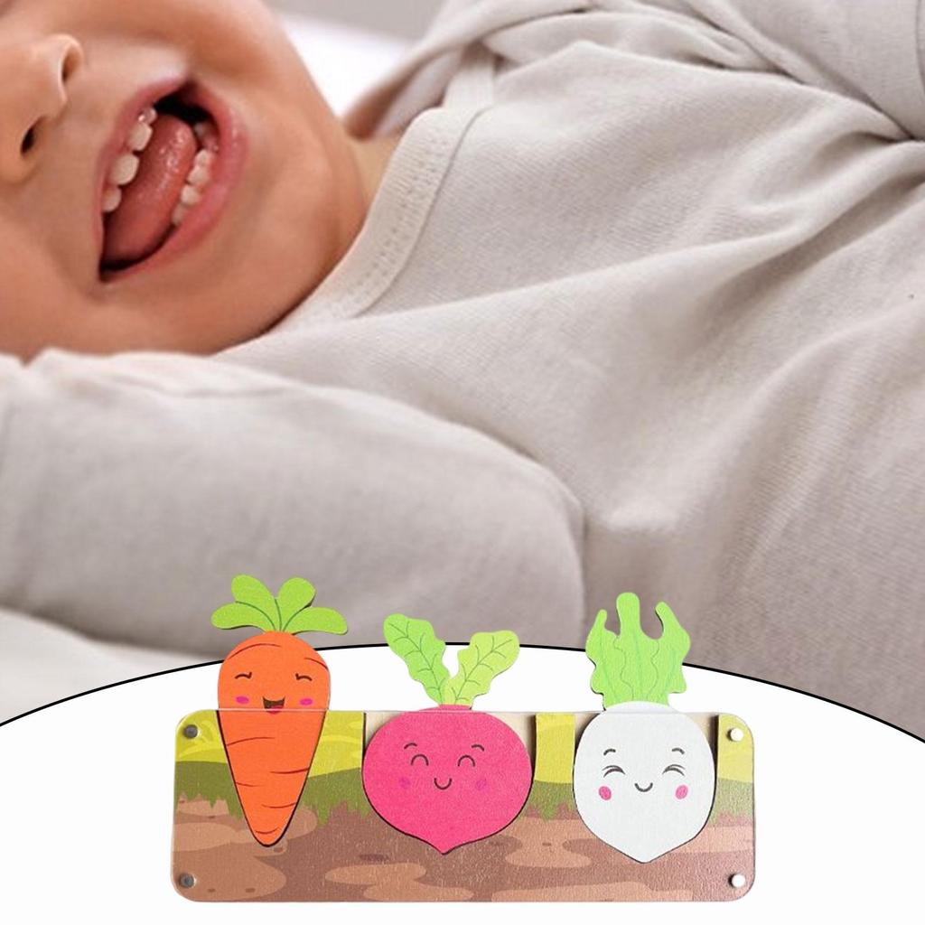 Sensory Busy Boards Accessories Pull Carrots Preschool DIY Enlightenment Puzzle Child Board