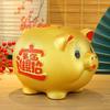 Pig Safe Money Boxes Lucky Children Hide Gift Big Size Saving Piggy Bank Euro Coin Toy Kawaii Family  Home Products