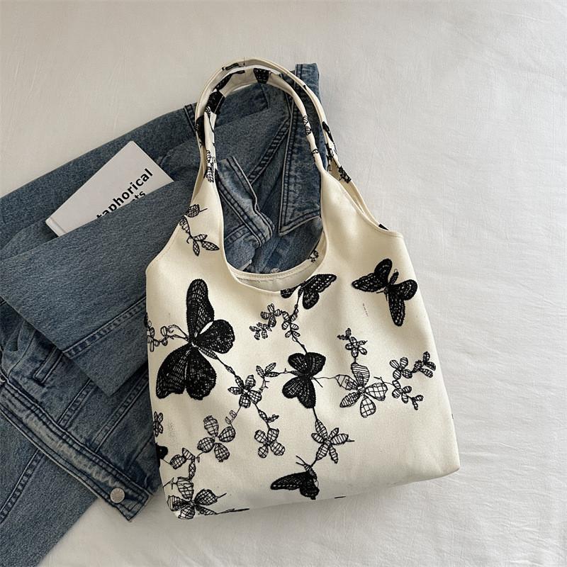 Модная Универсальная Сумка-Тоут с Дизайном Бабочки и Вместительным Интерьером для Ежедневных Поездок