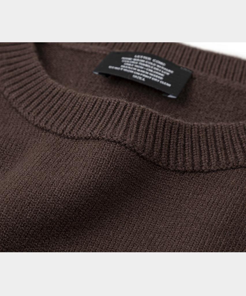 LETTERCOMO Essential Daily Round Knit Brown