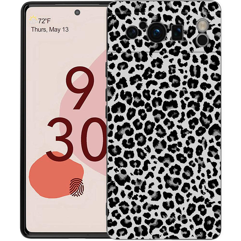 Чехол для телефона с принтом леопарда и гепарда для Google Pixel 8 7 6 Pro 8A 6A 7A 5G, мягкий силиконовый, противоударный, ТПУ, черный чехол, Fundas