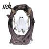 Halloween Spooky Tree Swing Decor Ghost on Decor, Resin Figurine with Vintage for Home Base, Festive Party Tabletop Ornament, Trick or Treat Gift Cute
