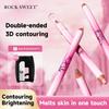 Rock Sweet Two-color Contour Pen Natural Three-dimensional Contour Stick Face Brightening Nose Shadow Cream Highlighter