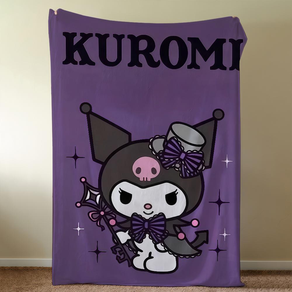 SRO K-KuromiS-ES Cute Blanket Throw Super Cosy Plush Living Room Sofa Couch Childish Birthday Gifts