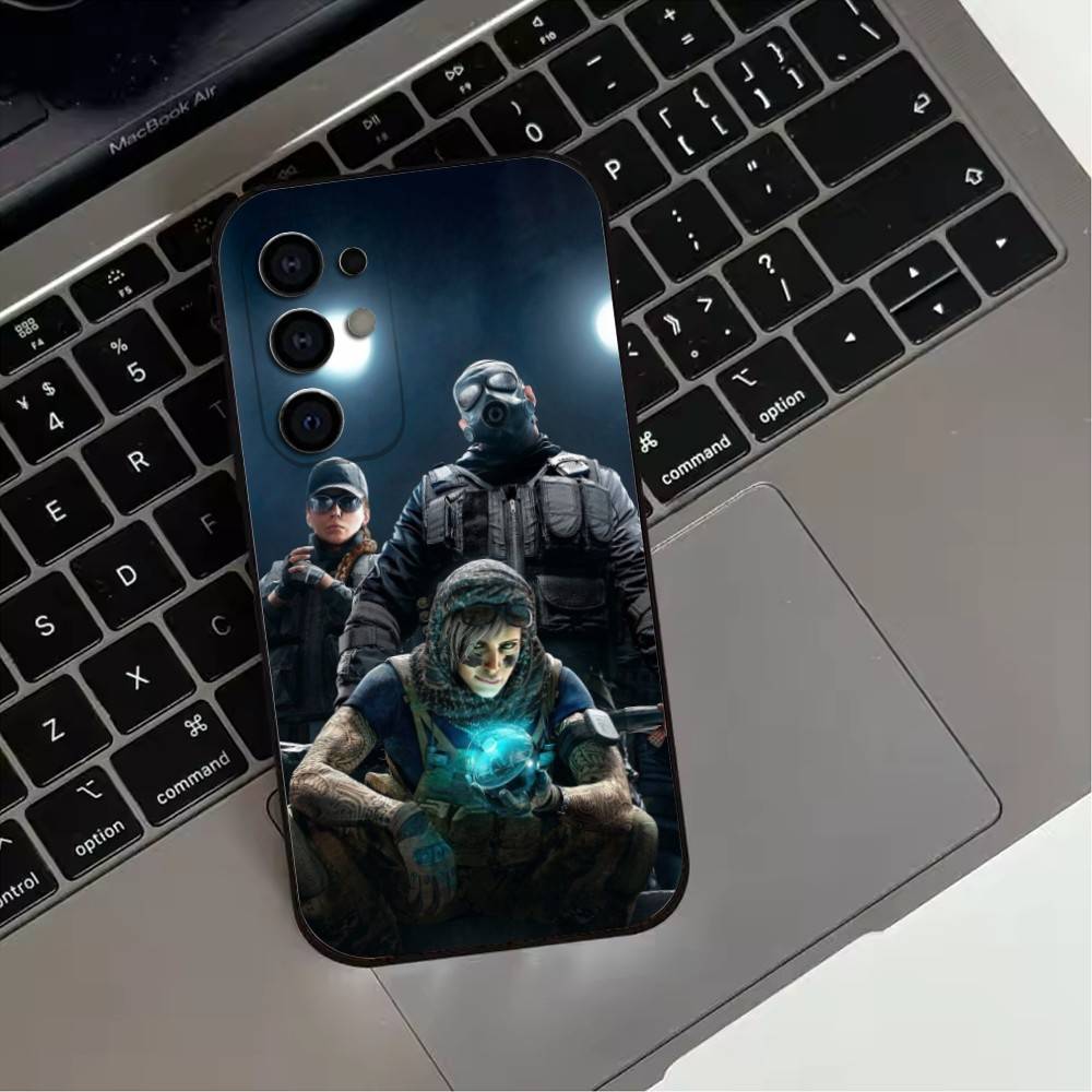 Shooting R-Rainbow S-Six S-Siege-s Phone Case For Samsung S25,S24,S21,S22,S23,S30,Ultra,S20,Plus,Fe,Soft Silicone Black Cover
