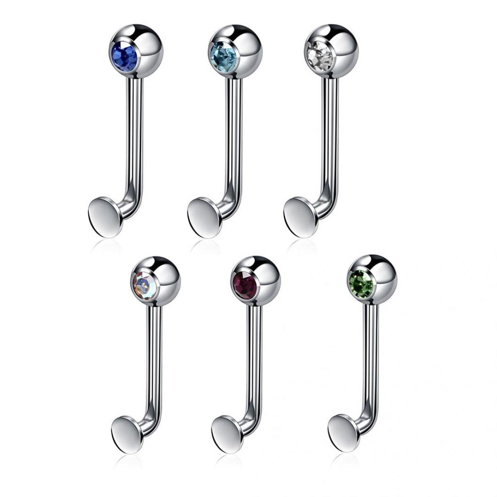 1Pc Stainless Steel Fashion Vertical Barbell Ring Genital Body Piercing Jewelry Gift