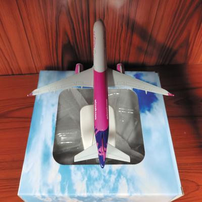 Дисплей 20СМ Wizz Airways Авиационная Модель Самолета A321 Масштаб 1/400 Литой Металлический Сплав Самолет Со Стендом Коллекция Самолетов