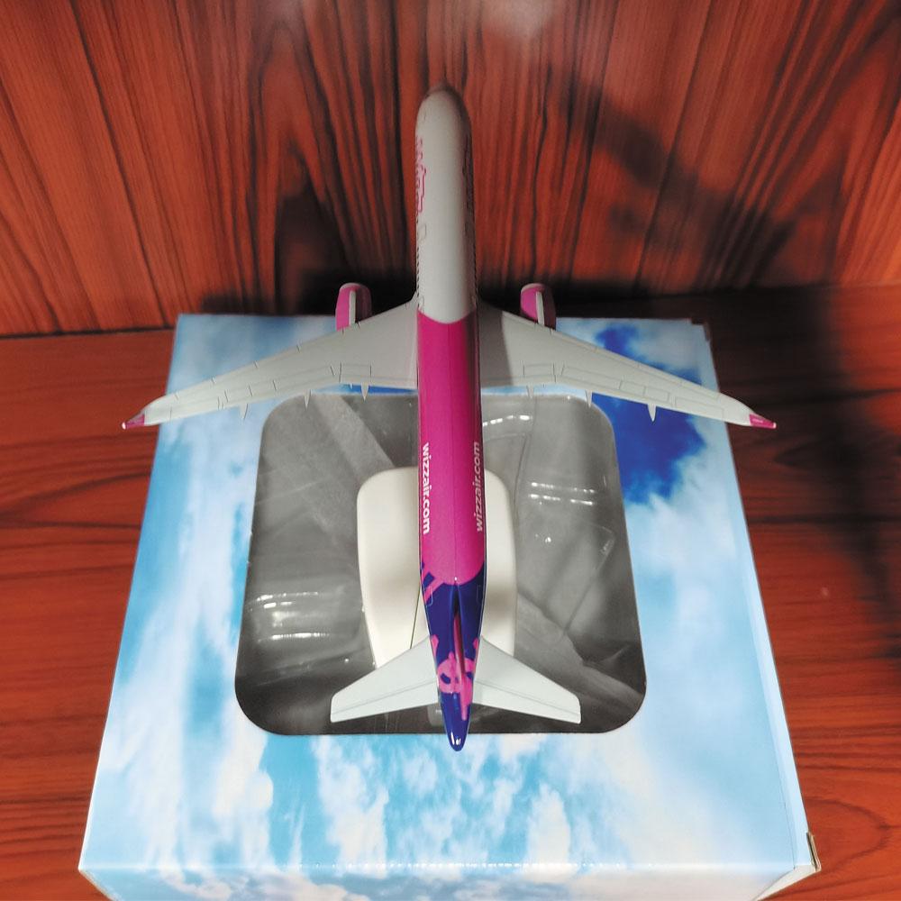 Дисплей 20СМ Wizz Airways Авиационная Модель Самолета A321 Масштаб 1/400 Литой Металлический Сплав Самолет Со Стендом Коллекция Самолетов