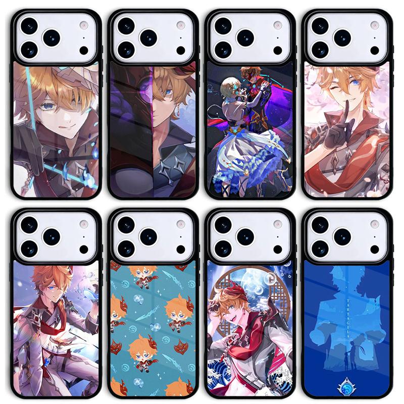 Чехол для телефона Tartaglia Genshin Impact для Apple iPhone 17 air 16 Pro Max 15 Pro Max 14 13 12 11 Mini Задняя крышка
