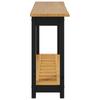 VidaXL Console Table with Shelf EKAI Black 112 x 35 x 76 cm