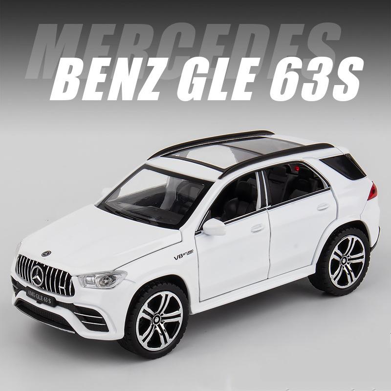 1/32 масштаб Benz AMG GLE 63S внедорожник игрушечный автомобиль, литая под давлением модель автомобиля с откидной спинкой со светом и звуком игрушечный транспорт для детей и мальчиков