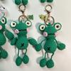 Ручная вязка из шерсти Подвеска Лягушка Мультяшные Брелоки Крючком Ключи Сумка Подвеска Ручная Вязка Кукла Милый Мультяшный Автомобиль Сумка Декор