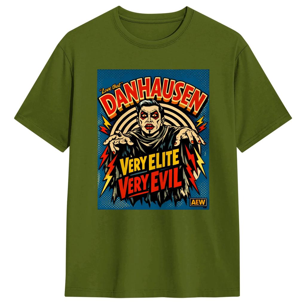 Danhausen Wrestling AEW TShirt Summer Cotton T Shirts For Mens Fashion Casual Tshirt Short Sleeve Y2K Retro Clothing
