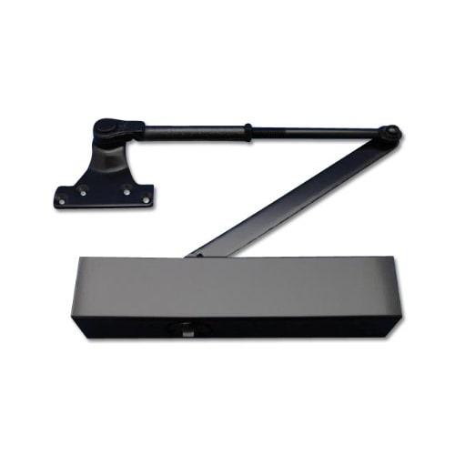 Japan Door Check Manufacturing New Star Parallel Door Closer with Stop, Black, PS-7002, 1 Piece