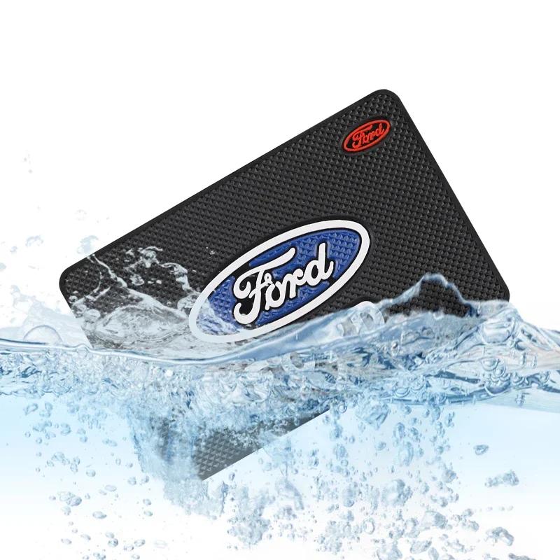 Car Sticker 2026 New 2025 Hot Car Dashboard Non-slip Mat Phone Key Storage Pad Car Accessories For Ford ST Line Focus Mustang Fi