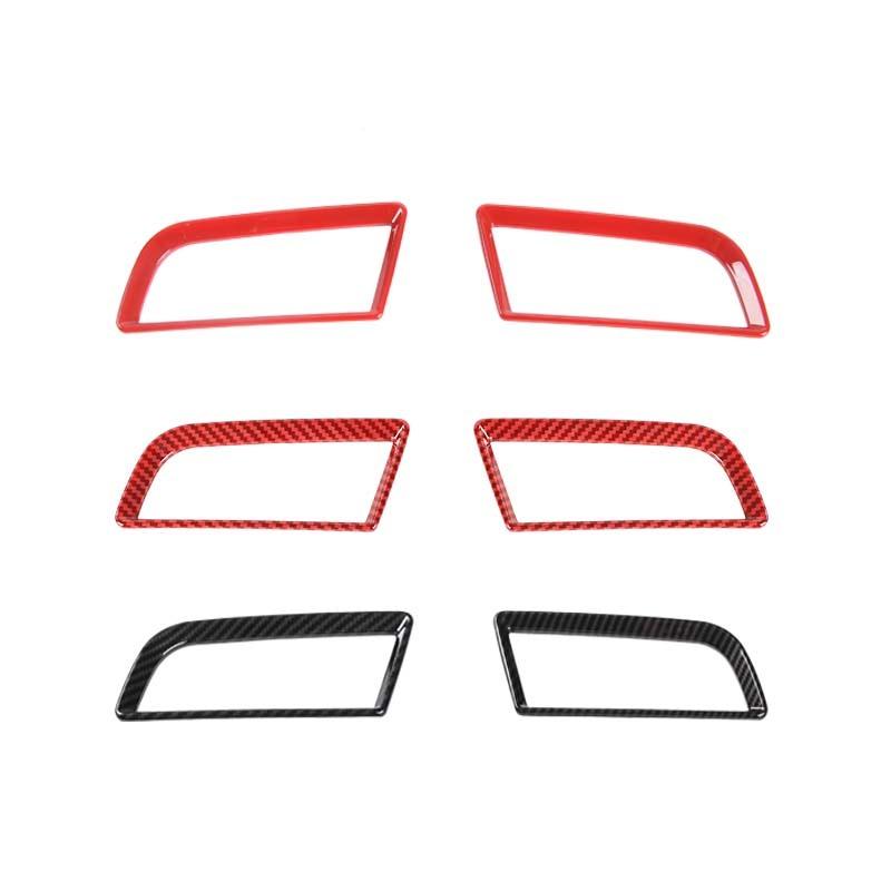 Автомобильная приборная панель, декоративные наклейки на вентиляционное отверстие, подходят для Ford Mustang 2015, аксессуары для интерьера из АБС-пластика