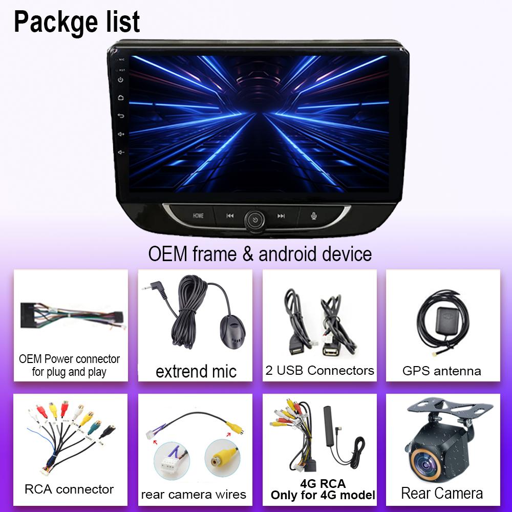 Android 14 для Chevrolet Onix 2020 + Автомагнитола Стерео Головное Устройство Carplay Мультимедиа Видео Плеер Навигация WIFI GPS Нет 2din DVD