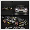 Масштаб 1/32 Lambo Huracan ST EVO, литая под давлением модель автомобиля, игрушечный автомобиль с откатным механизмом, звуком и светом для детей, коллекция подарков для мальчиков и девочек