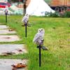 1Pc Waterproof Solar Power LED Light Garden Path Yard Lawn Owl Animal Ornament Lamp