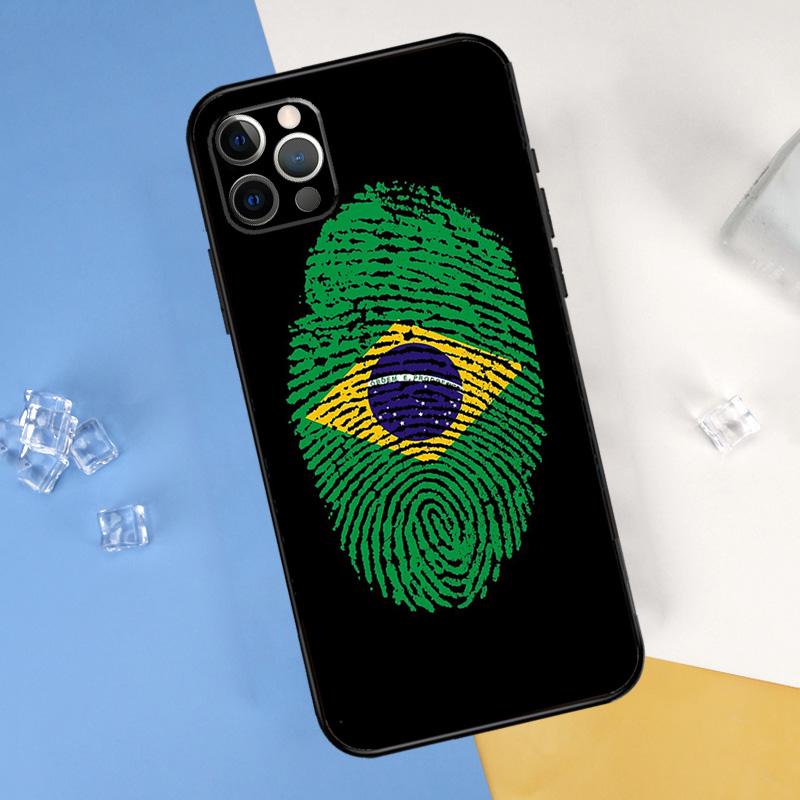 Чехол для телефона с отпечатком пальца и национальным флагом для iPhone 15 Pro 16 Pro 11 13 14 Pro Max 12 Mini XR 16 15 Plus 16e Защитный корпус