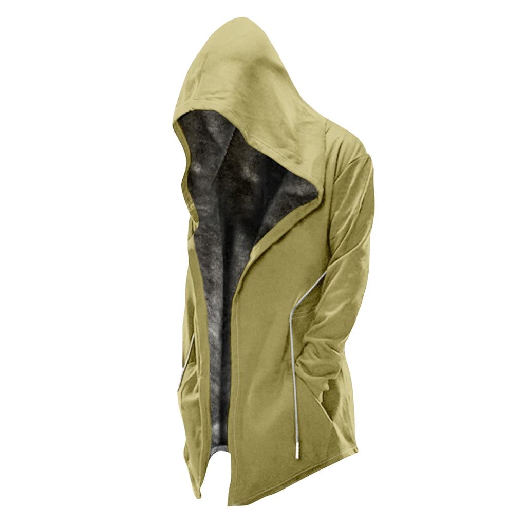 Мужская однотонная бархатная утолщенная длинная куртка Мужская повседневная куртка на молнии большого размера