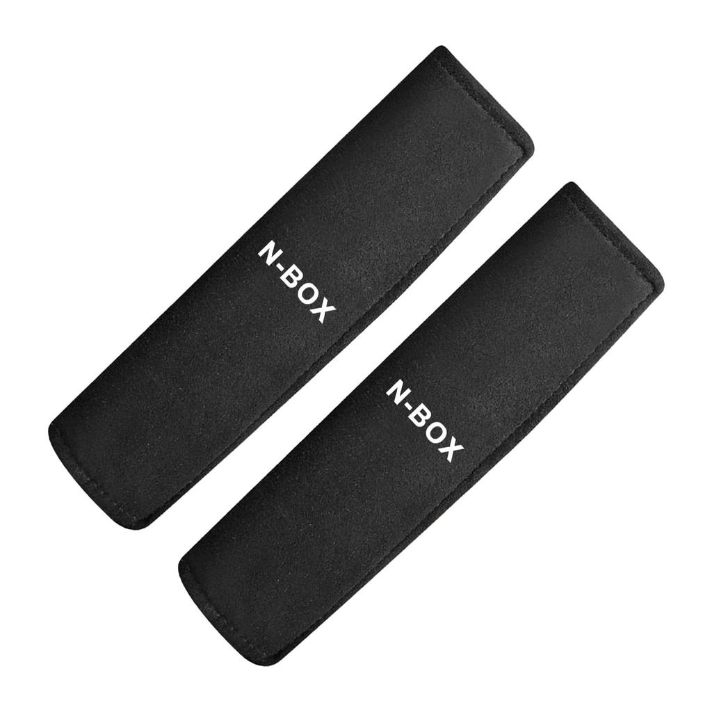 NBOX Seat Belt Covers and Car Soft and Secure Shoulder and Neck Reduces Suitable for Children and Set of Black Pads, Accessories, Comfortable,