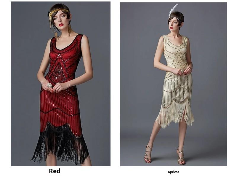 Платье в стиле ретро 1920-х годов с кисточками - сценический костюм для бала Гэтсби