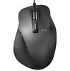 Elecom Mouse Wired M Size 5 Buttons with Back and Forward BlueLED Master of Grip Black (Equipped Buttons) M-XGM10UBBK