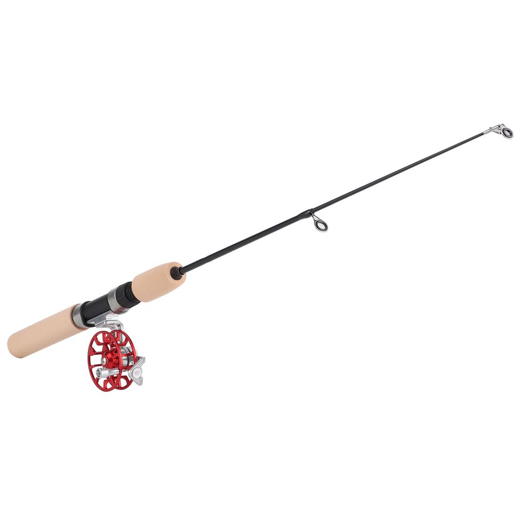 Зимняя удочка телескопическая FD50 с катушкой, портативный набор для рыбалки, комбо удочка-катушка, красный