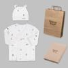 Organic Boom Infant Cup Rabbit Maternity 3-Piece Four-Season Set + Shopping Bag, Korean Baby Products